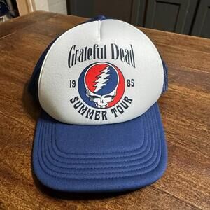 Grateful Dead Summer Tour 1985 Trucker Hat Navy Mad Engine Designs OSFA